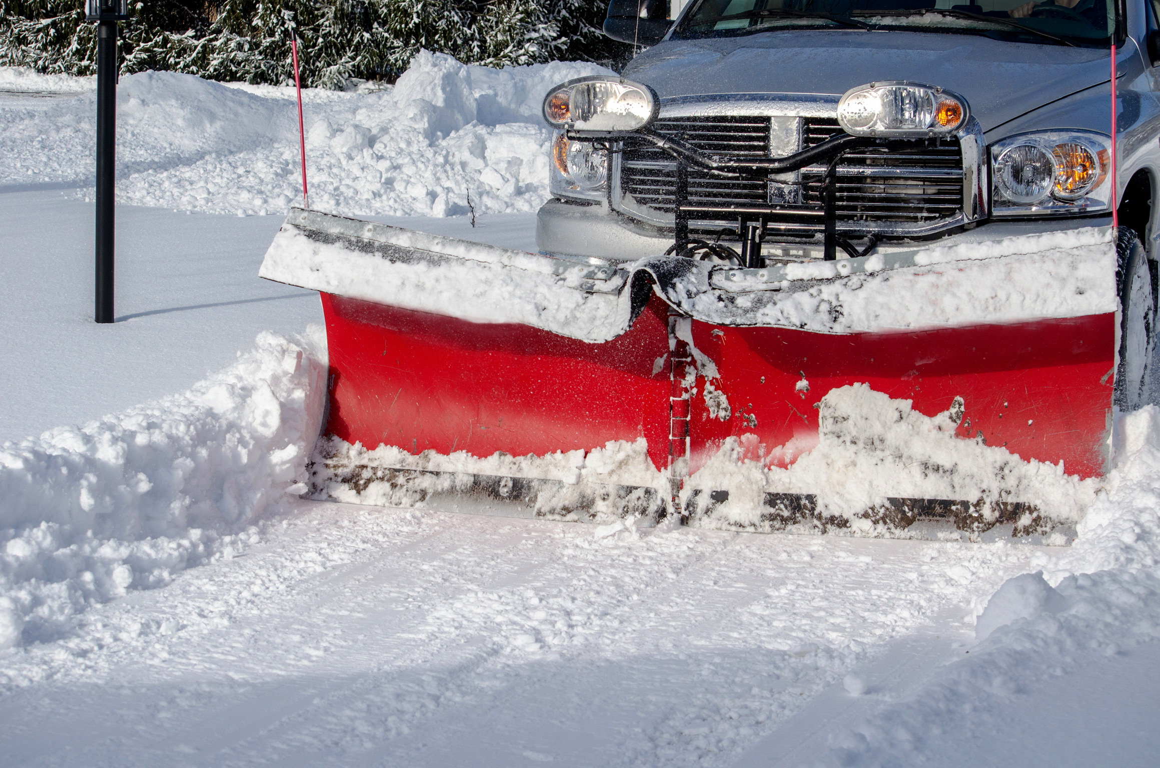 Snow removal in action